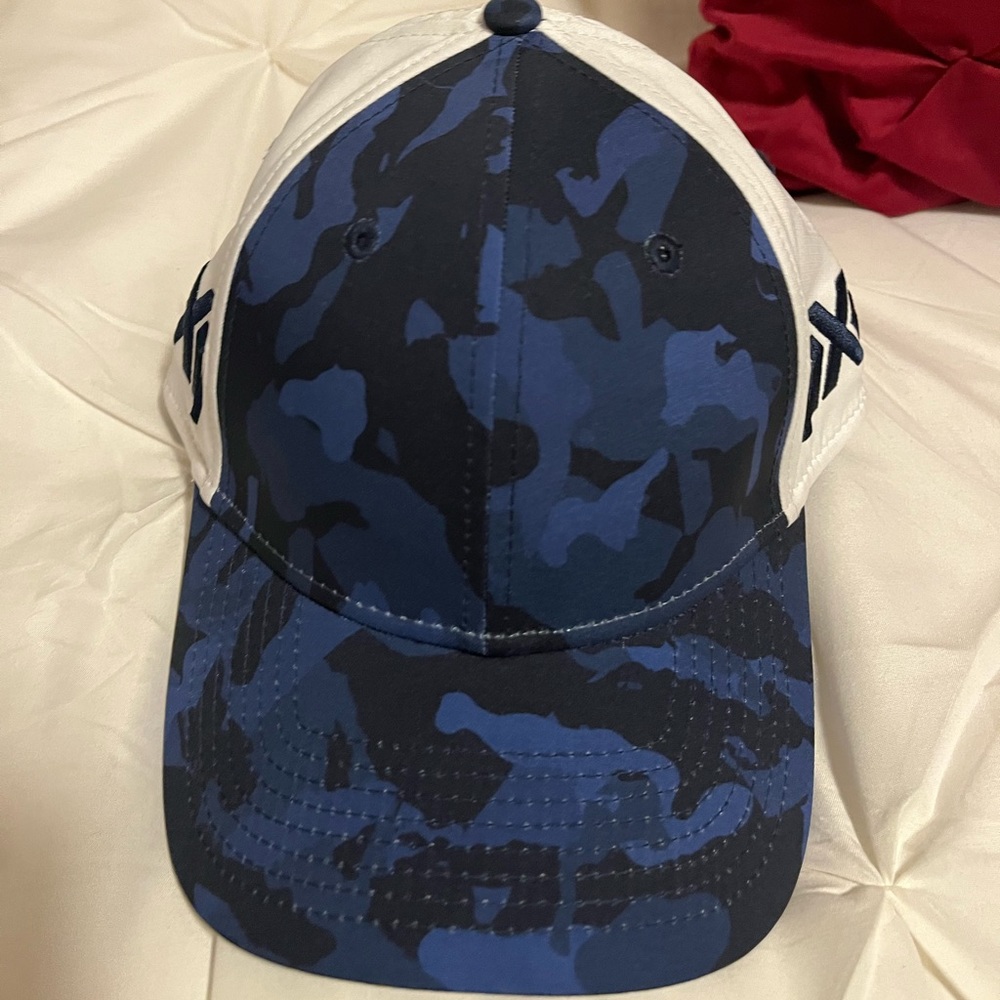 PXG Hat New without tags. Blue/Black Camouflage and White. Medium/Large